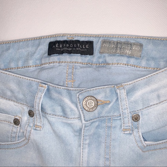 Aeropostale High Waisted Jegging Sz 4 Long - Picture 5 of 6